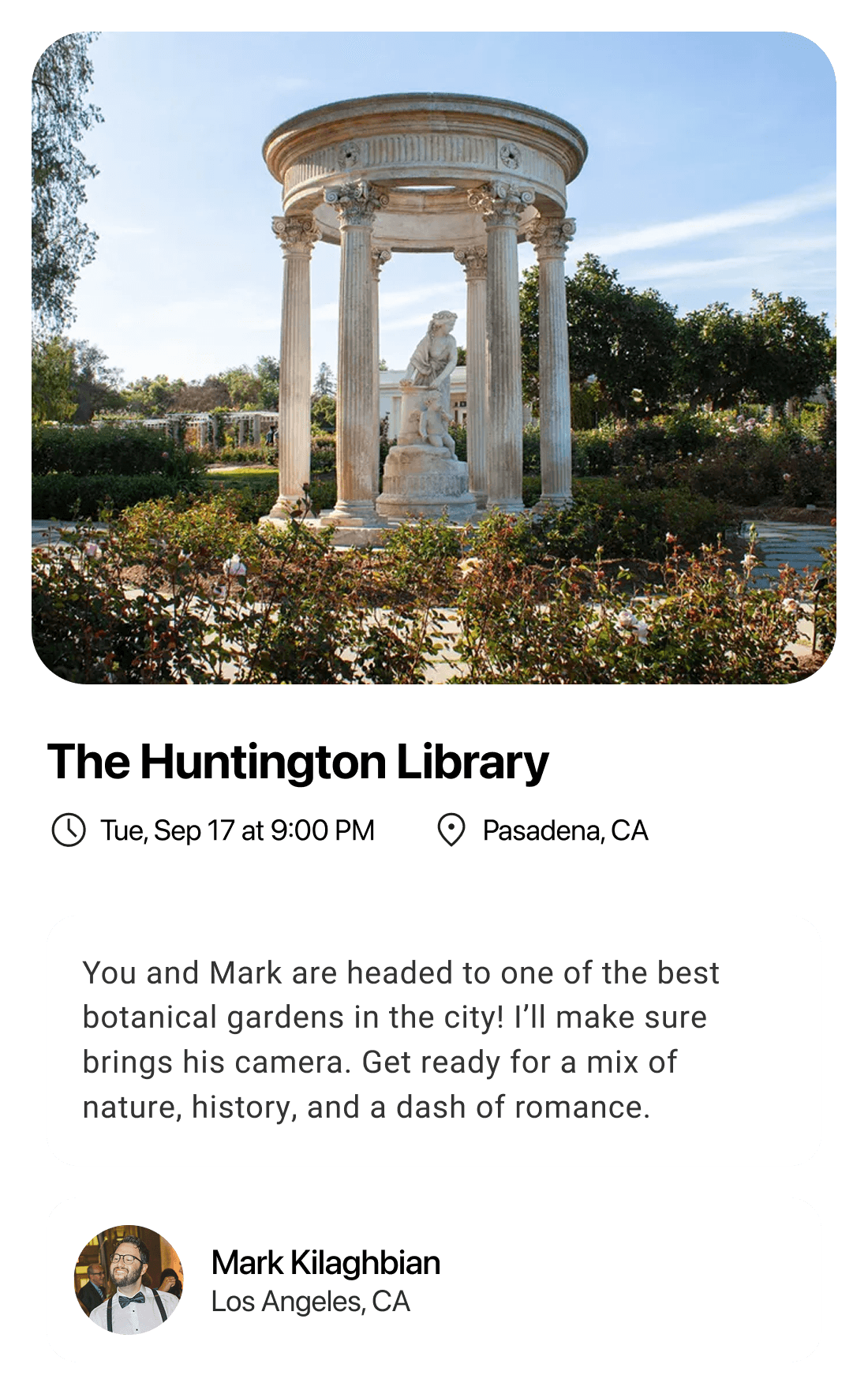Curated date ideas