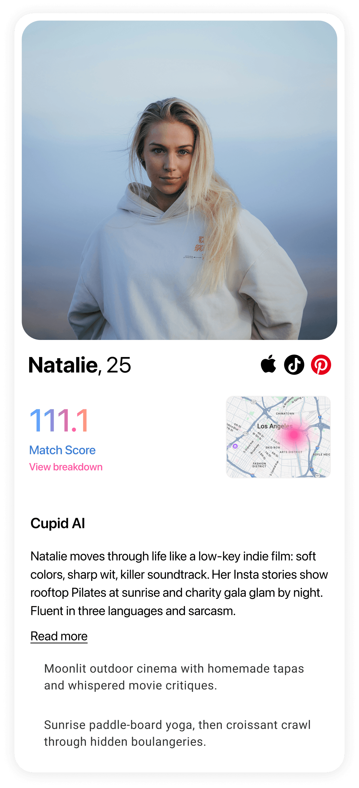 Profile card