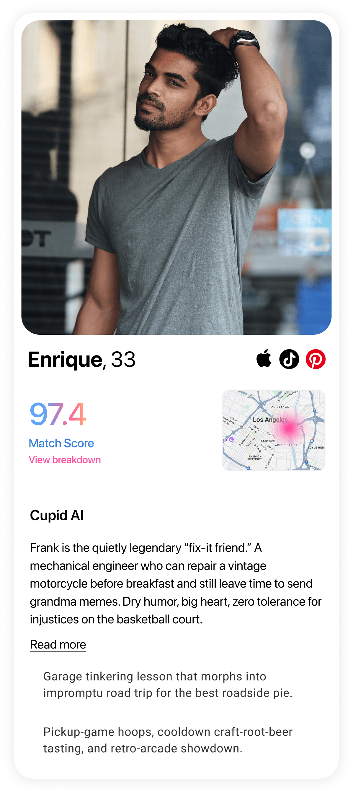 Profile card